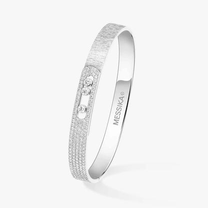 [LUXE] Move Noa Ciselé half pavé bangle
