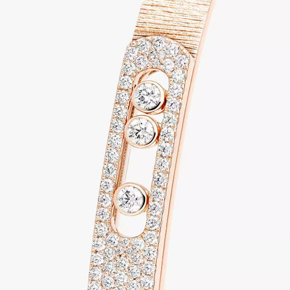 [LUXE] Move Noa Ciselé half pavé bangle