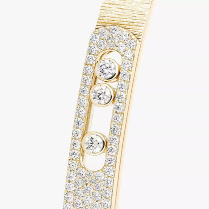 [LUXE] Move Noa Ciselé half pavé bangle