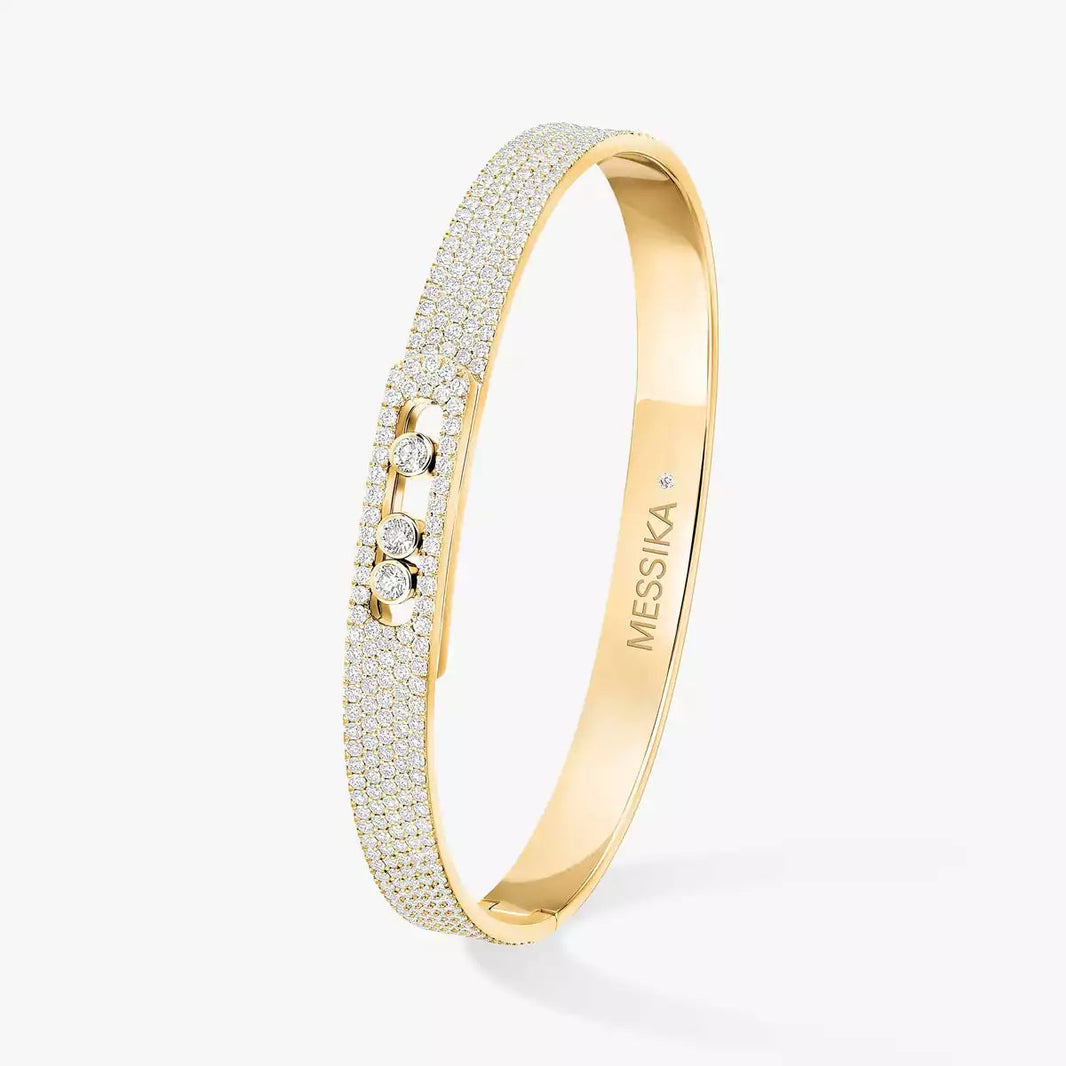 [LUXE] Move Noa Full Pavé Diamond Bangle Bracelet