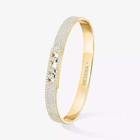 [LUXE] Move Noa Full Pavé Diamond Bangle Bracelet