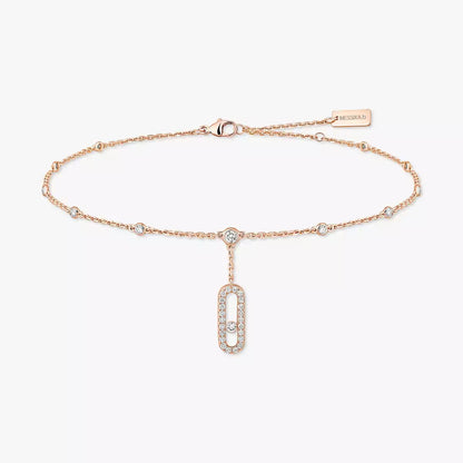 [LUXE]  Move Uno pavé ankle bracelet