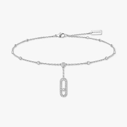 [LUXE]  Move Uno pavé ankle bracelet