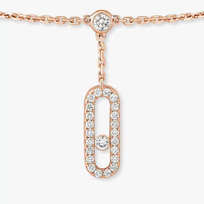 [LUXE]  Move Uno pavé ankle bracelet