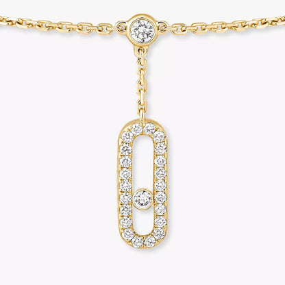 [LUXE]  Move Uno pavé ankle bracelet
