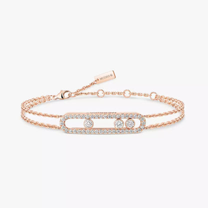 [LUXE]  Move Classique pavé bracelet