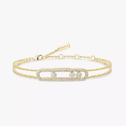 [LUXE]  Move Classique pavé bracelet