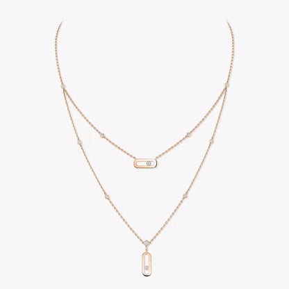 [LUXE]  Move Uno Diamond Necklace