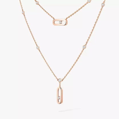 [LUXE]  Move Uno Diamond Necklace