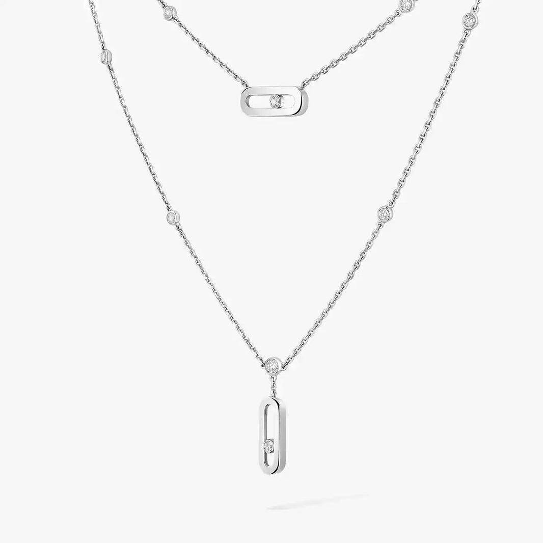 [LUXE]  Move Uno Diamond Necklace