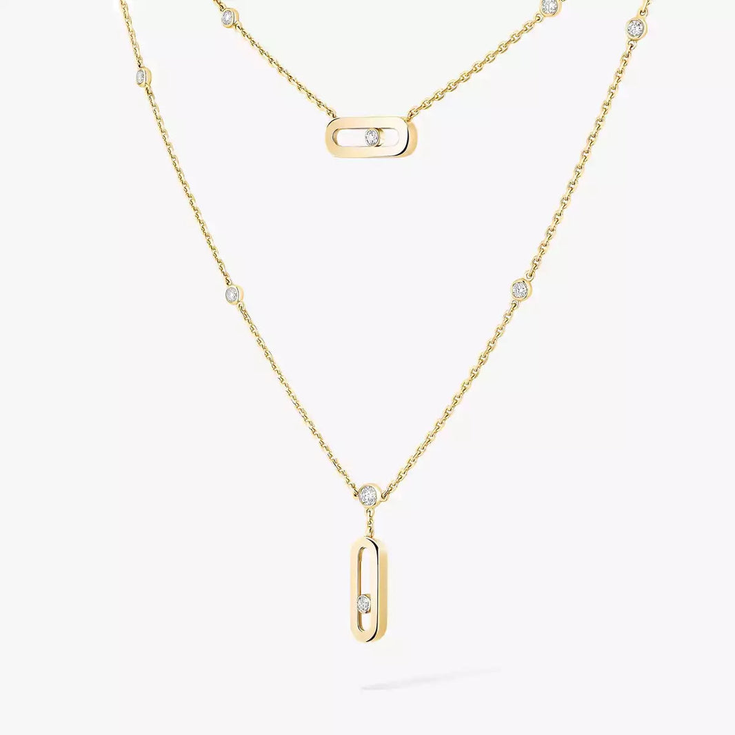 [LUXE]  Move Uno Diamond Necklace