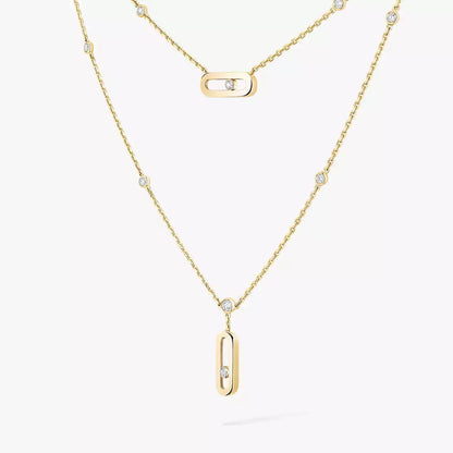 [LUXE]  Move Uno Diamond Necklace