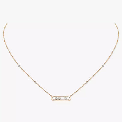 [LUXE]  Baby Move Gold Diamond Necklace