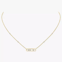[LUXE]  Baby Move Gold Diamond Necklace