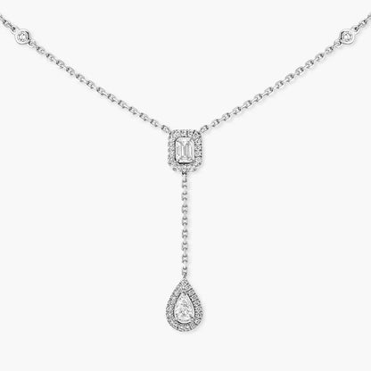 [LUXE] Gold Diamond Tie Necklace