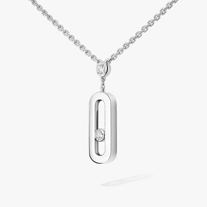 [LUXE]  Move Uno Gold Diamond Long Necklace