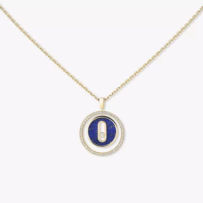 [LUXE] Lucky Move Diamond Necklace in Rose Gold and White Mother-of-Pearl
