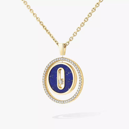 [LUXE] Lucky Move Diamond Necklace in Rose Gold and White Mother-of-Pearl
