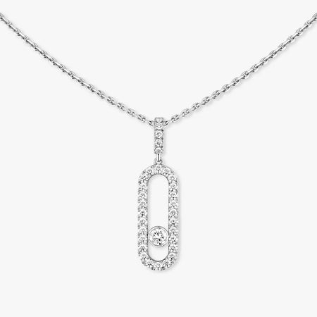 [LUXE] Move Uno Diamond Necklace in Rose Gold