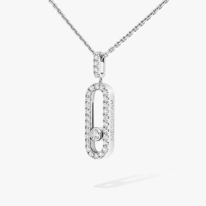 [LUXE] Move Uno Diamond Necklace in Rose Gold