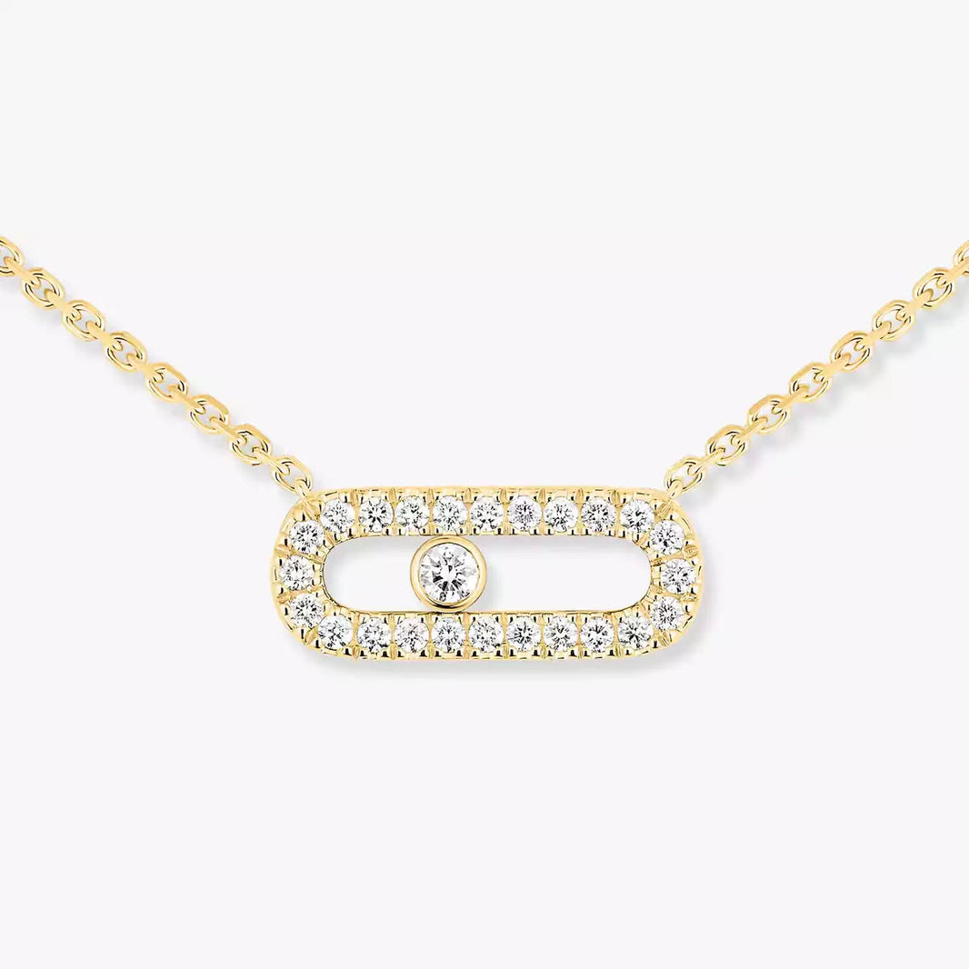 [LUXE] Diamond Necklace Move Uno