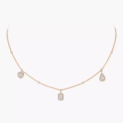[LUXE] My Twin Diamond Necklace in Silver