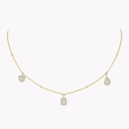 [LUXE] My Twin Diamond Necklace in Silver