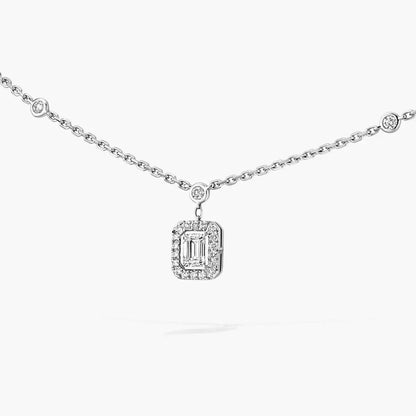 [LUXE] My Twin Diamond Necklace in Silver