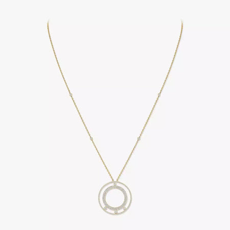 [LUXE] Move Romane Long Pave_-Set Diamond Necklace