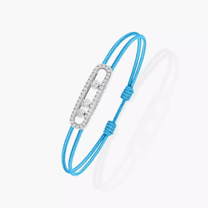 [LUXE] Messika Care(s) pink cord pavé bracelet