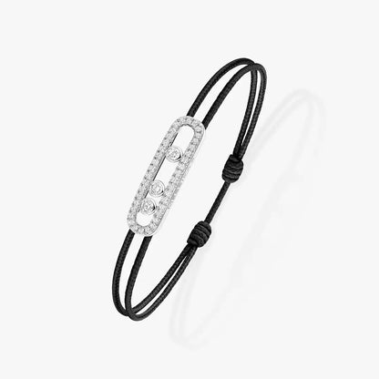 [LUXE] Messika Care(s) pink cord pavé bracelet