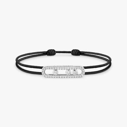 [LUXE] Messika Care(s) pink cord pavé bracelet