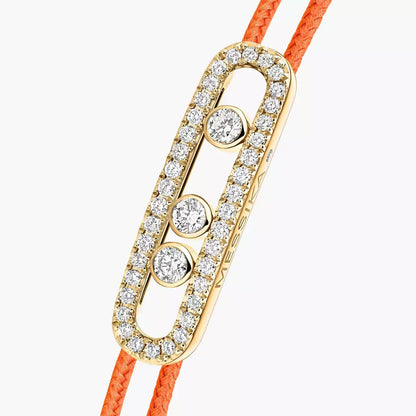 [LUXE] Messika Care(s) pink cord pavé bracelet