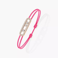 [LUXE] Messika Care(s) pink cord pavé bracelet