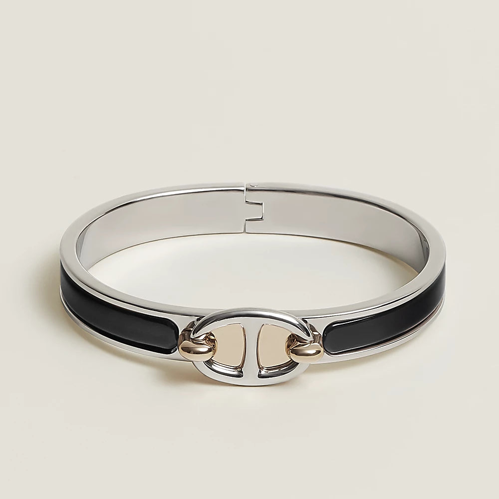 PULSERA DE PLATA CON CADENA CLIC [LUXE]