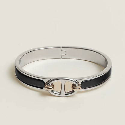 PULSERA DE PLATA CON CADENA CLIC [LUXE]