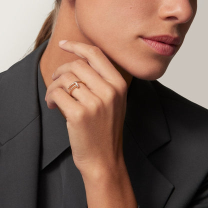 [LUXE] JUSTE 1.8MM HALF DIAMOND RING