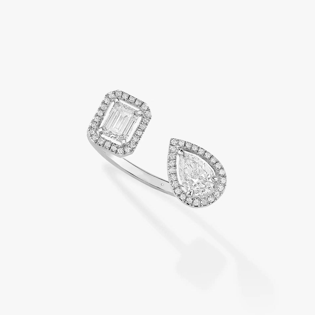 [LUXE] MY TWIN TOI & MOI SILVER DIAMOND RING