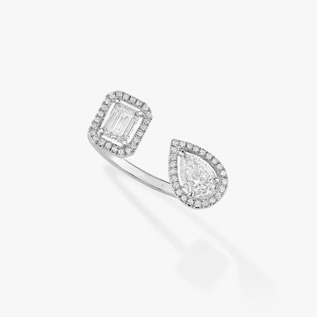[LUXE] MY TWIN TOI & MOI SILVER DIAMOND RING