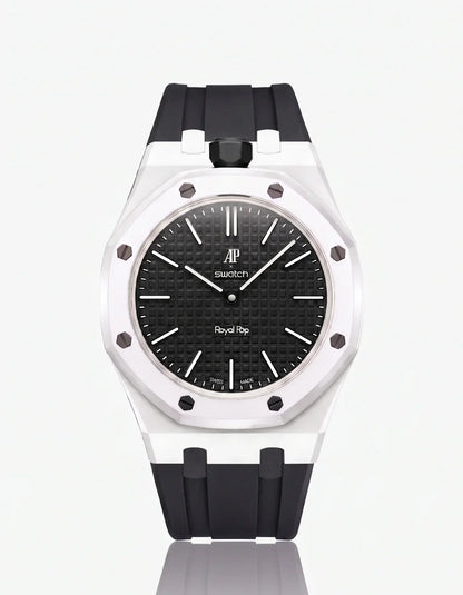 Silicone Strap & Case Royal Pop Ocho Negro(Customize  Colors)