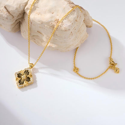 [LUXE JEWELRY] OPERA TULLE ENAMEL NECKLACE
