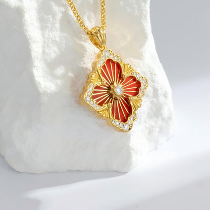 [LUXE JEWELRY] OPERA TULLE ENAMEL NECKLACE