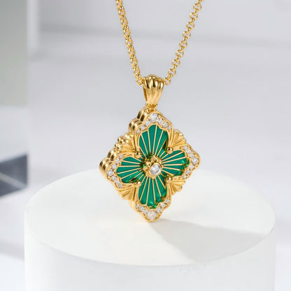 [LUXE JEWELRY] OPERA TULLE ENAMEL NECKLACE