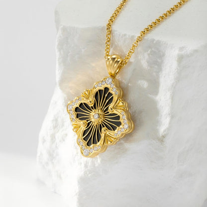 [LUXE JEWELRY] OPERA TULLE ENAMEL NECKLACE
