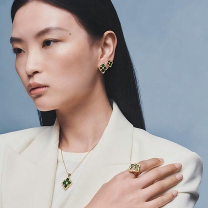 [LUXE JEWELRY] OPERA TULLE ENAMEL NECKLACE