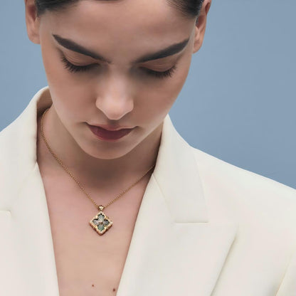 [LUXE JEWELRY] OPERA TULLE ENAMEL NECKLACE