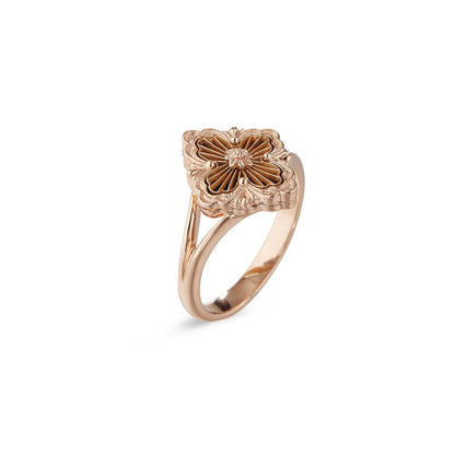 [LUXE JEWELRY] OPERA TULLE  RING WITH  ENAMEL BACKGROUND