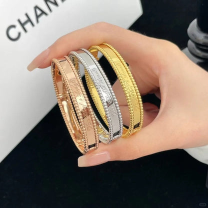 [LUXE]PULSERA DE DIAMANTES PERLEE DE 1 HILERA 