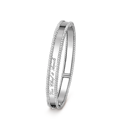 [LUXE]PULSERA DE DIAMANTES PERLEE DE 1 HILERA 