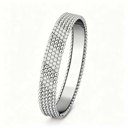 [LUXE]Five-row diamond bracelet